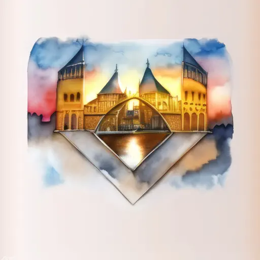 Watercolor cityscape - Tengr.ai art